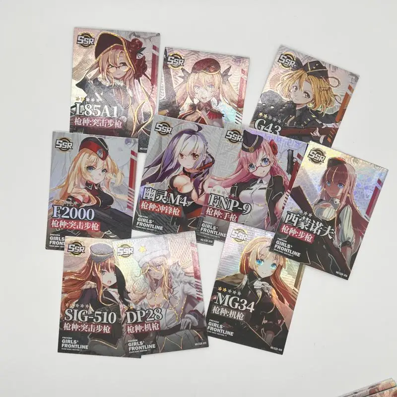 New Anime Goddess Story Girls Frontline SSR UR CP card M4A1 M4 SOPMODII Game Collection Man Birthday Christmas present