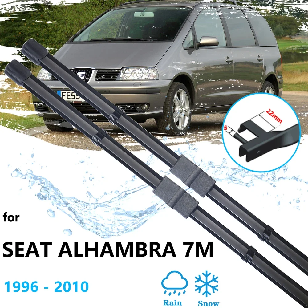 For SEAT Alhambra Volkswagen Sharan Ford Galaxy 7M MK1 1996~2010 Front Wiper Blades Cutter Window Windshield Accessory 28\