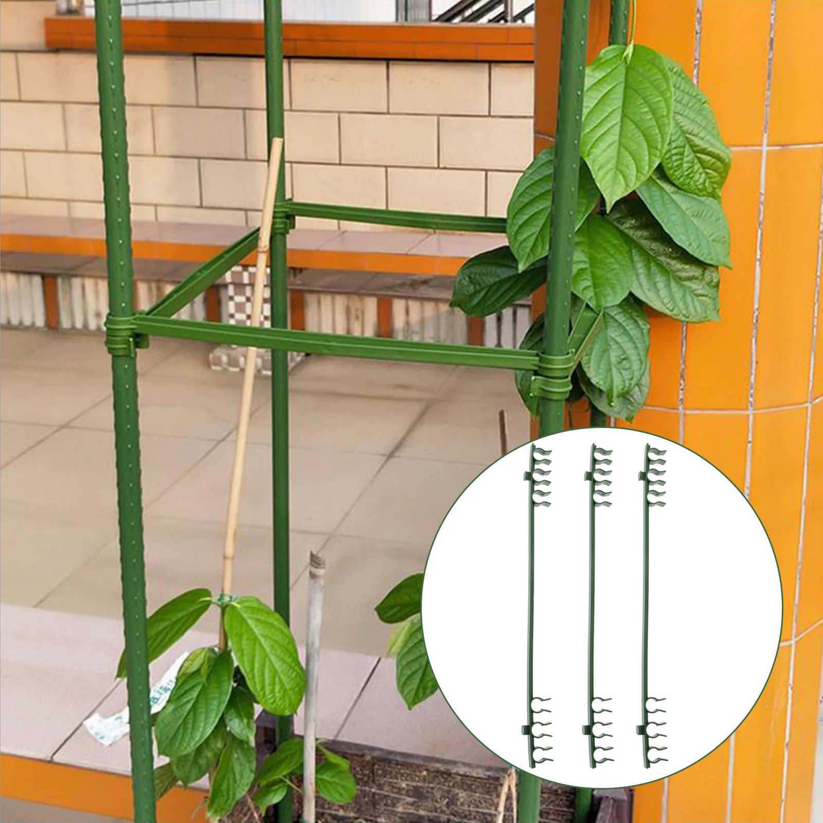 

50 Pcs Plant Support Connectors Gardening Supplies Lightweight Plastic Stake Arms able Tomato Rack Vine