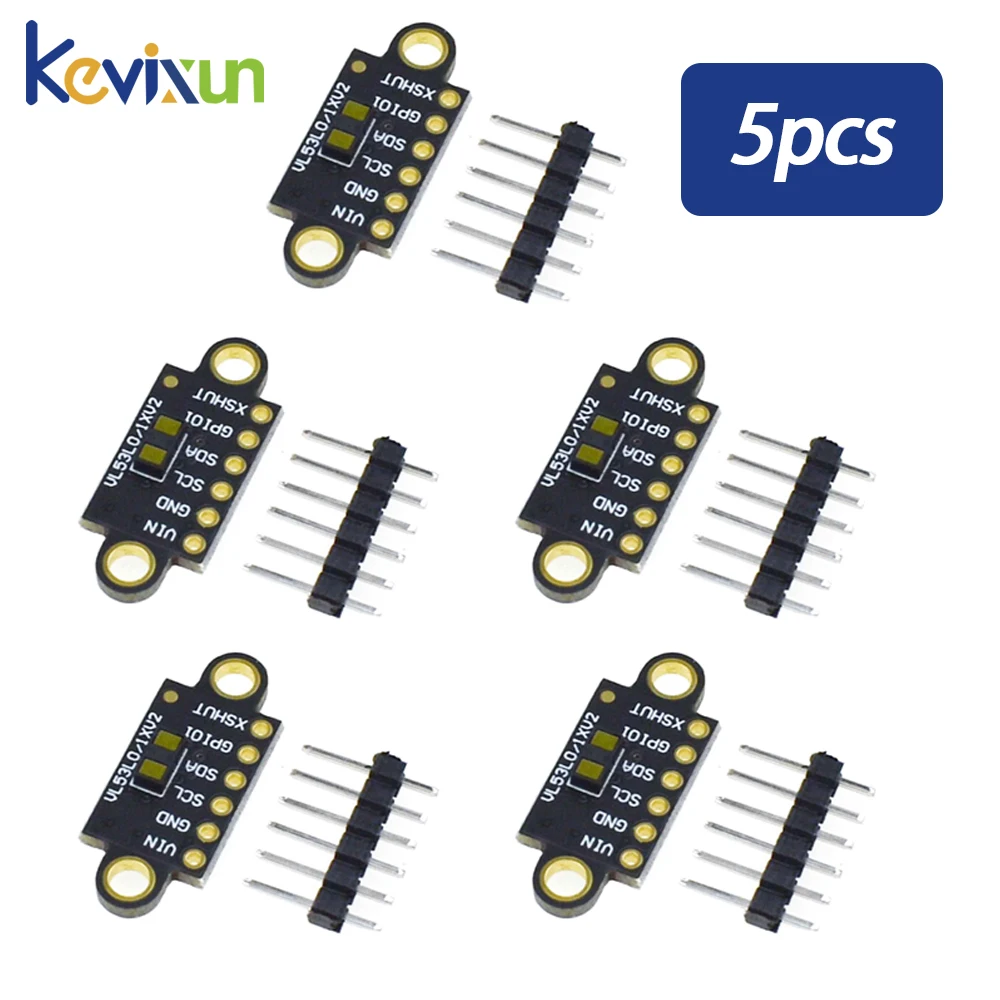 1-10 шт. VL53L1X лазерный дальномер, модуль датчика времени полета, расстояние 4 м, модуль платы расширения измерения