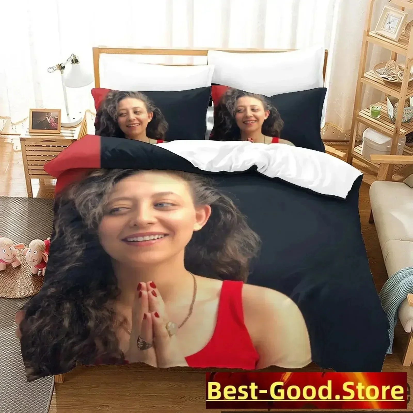 

3D Print Sanah Bedding Set Duvet Cover Sheet Printed Bed Set Pillowcase Bed Full Queen King Size Comforter Bedroom