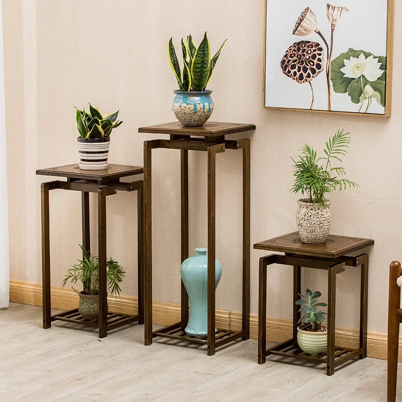 

Living Room Flower Rack Floor-Standing Balcony Flower Rack