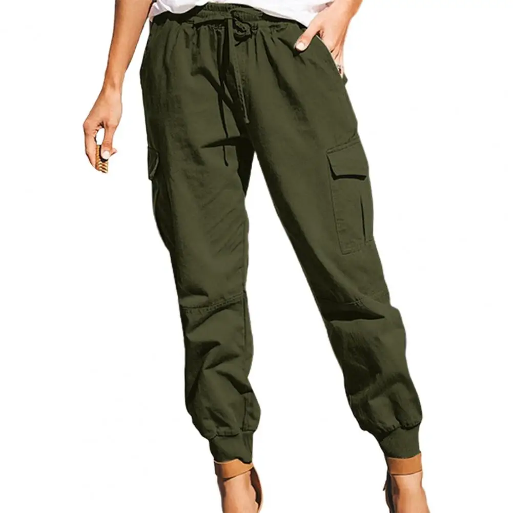 Summer New Women Solid Haren Pants Korean Fashion Streetwear Sports Casual Thin Loose High Waist Student Joggers Cargo Trousers