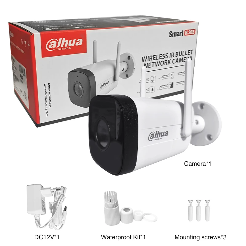 Imagem -06 - Dahua-câmera ao ar Livre em Casa sem Fio Antena Dupla Detecção de Movimento Segurança Cctv Wi-fi Áudio Bidirecional Alimentação 4mp Hfw1430dt-stw dc 12v