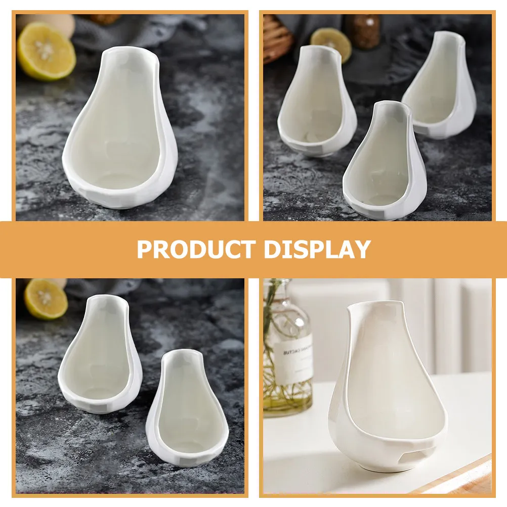 Ceramic Spoon Rest for Stove Top Kitchen Counter Coffee Bar Dining Table Dishwasher Safe Housewarming Gift