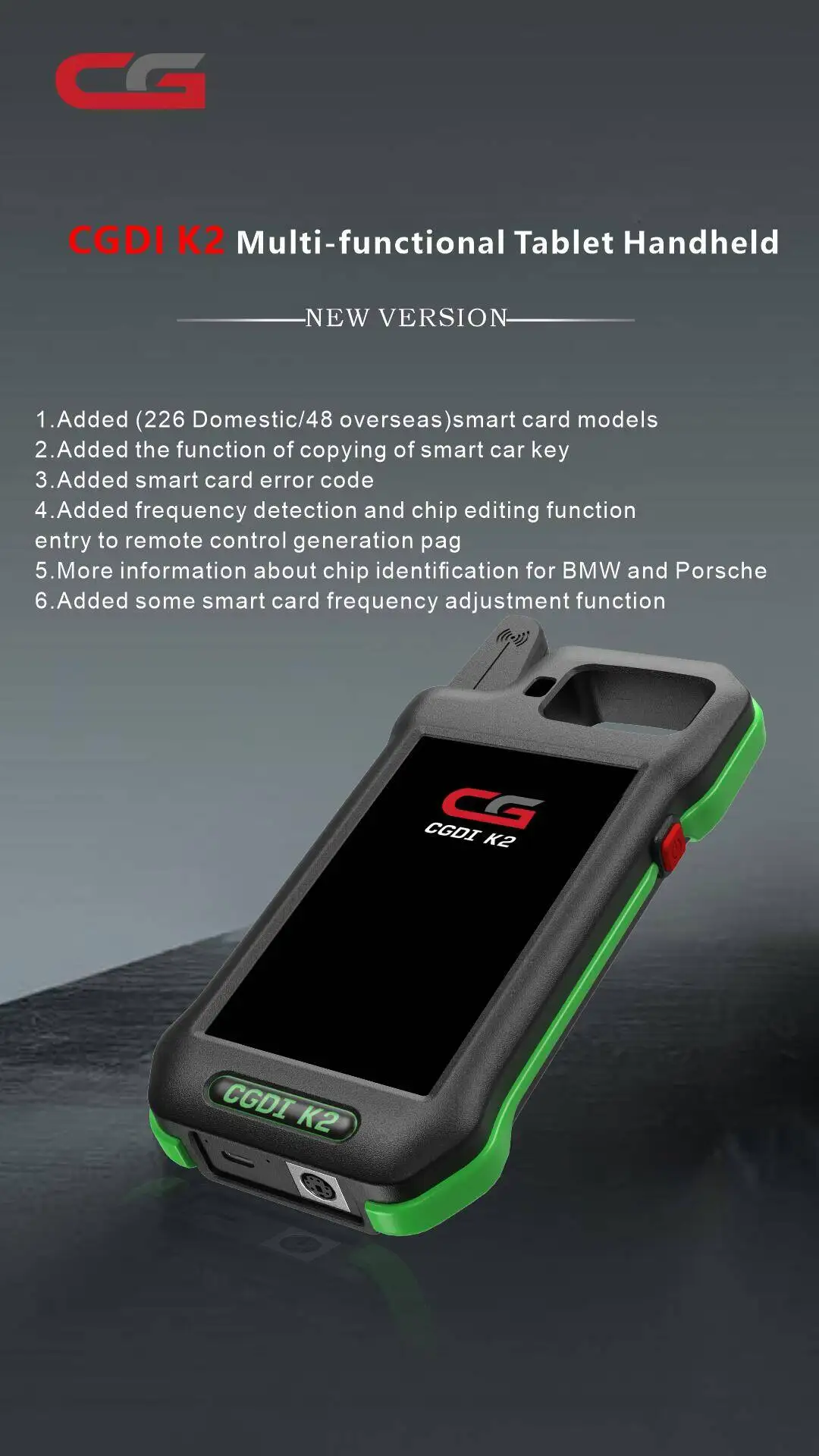 Original CG CGDI K2 Multifunction Remote Programmer Smart Locksmith Key Tool Remote Generator