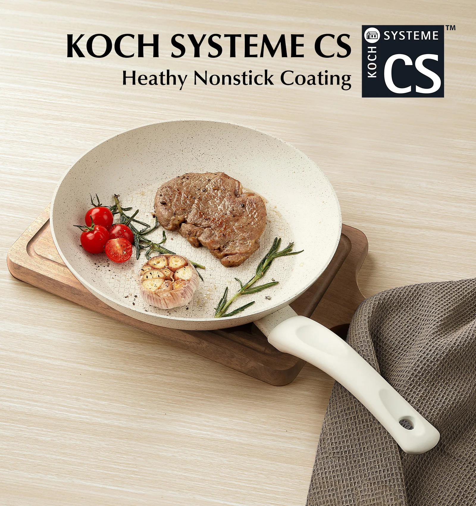 10-inch koekenpan met anti-aanbaklaag, ergonomisch bakeliet handvat, ultra-giftige marmeren coating, aluminium koekenpan met honingraatontwerp