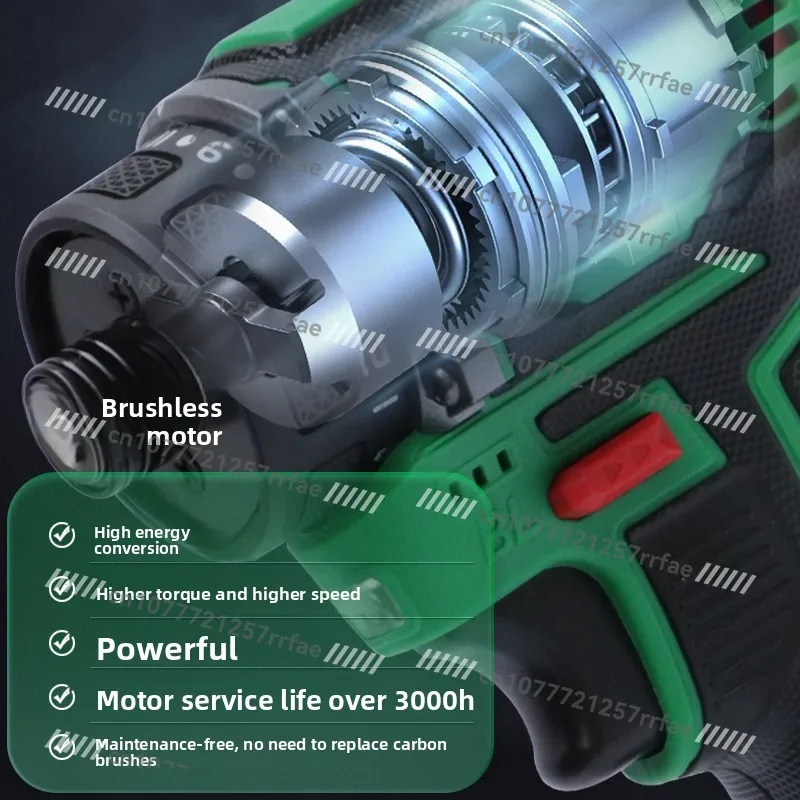 Imported brushless machine multi-function large torque short shaft rechargeable lithium battery drill