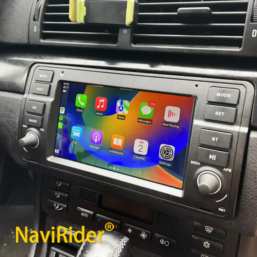 New Carplay Android Car Radio For BMW E46 3 Series 318 320 325 330 1998-2005 GPS Navi WiFi Bluetooth FM Touch Screen Car Stereo