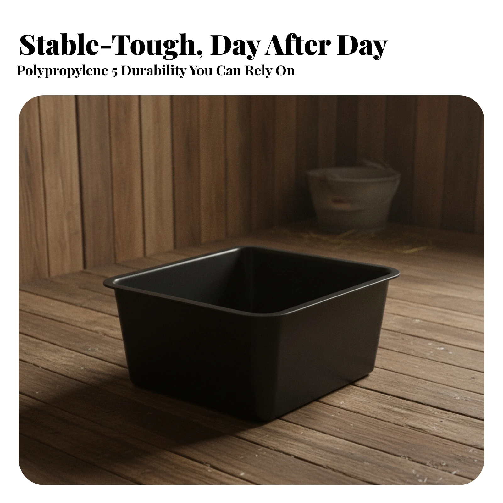 Horse Feed Trough Long-Lasting Stall Feeder Horse Feed Tub Sturdy Versatile for Horses, Stables, Barns