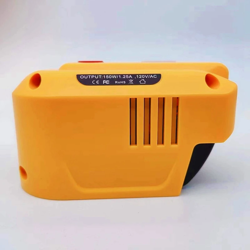 Power Inverter High Quality Power Inverter For Dewalt Battery DC 18-20V To AC 110V Dual USB Outdoor Lithium-Ion Battery