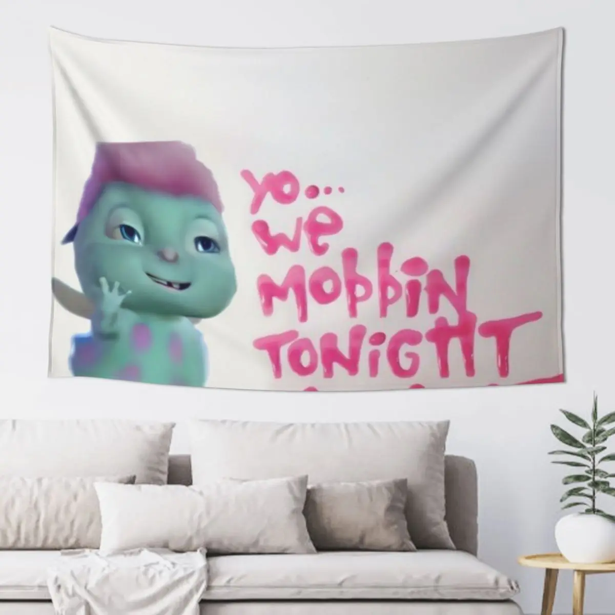 Bibble Mobbin Or What? Tapestry Aesthetic Home Decor Room Decorations Aesthetic Cute Room Decor Cute Room Things Tapestry