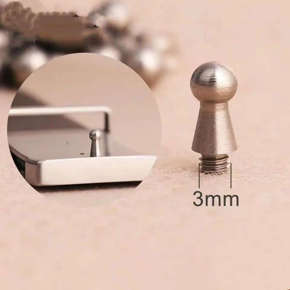 Belt nail hardware BUCKLE fitting screw belt fitting punching needle hanging buckle nail 3.5mm belt buckle nail