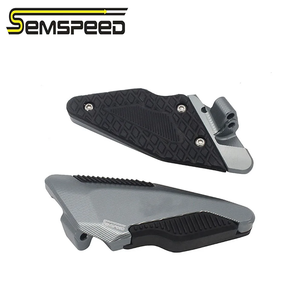 Semspeed For Haojue UHR150 uhr Rear Passenger Footrest Scooter Foot Pedal Footboard Steps Plate Matting Left Right Accessories