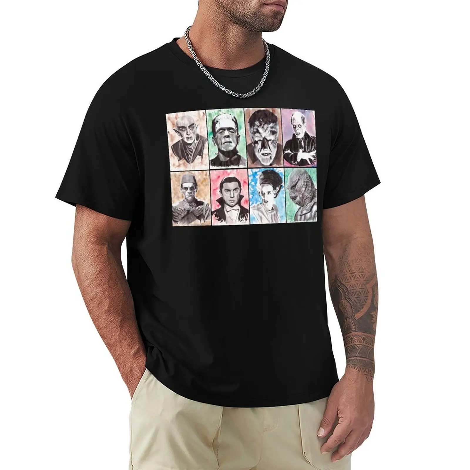 Classic Monster Collection T-Shirt Plus Size All Match Tee Shirt