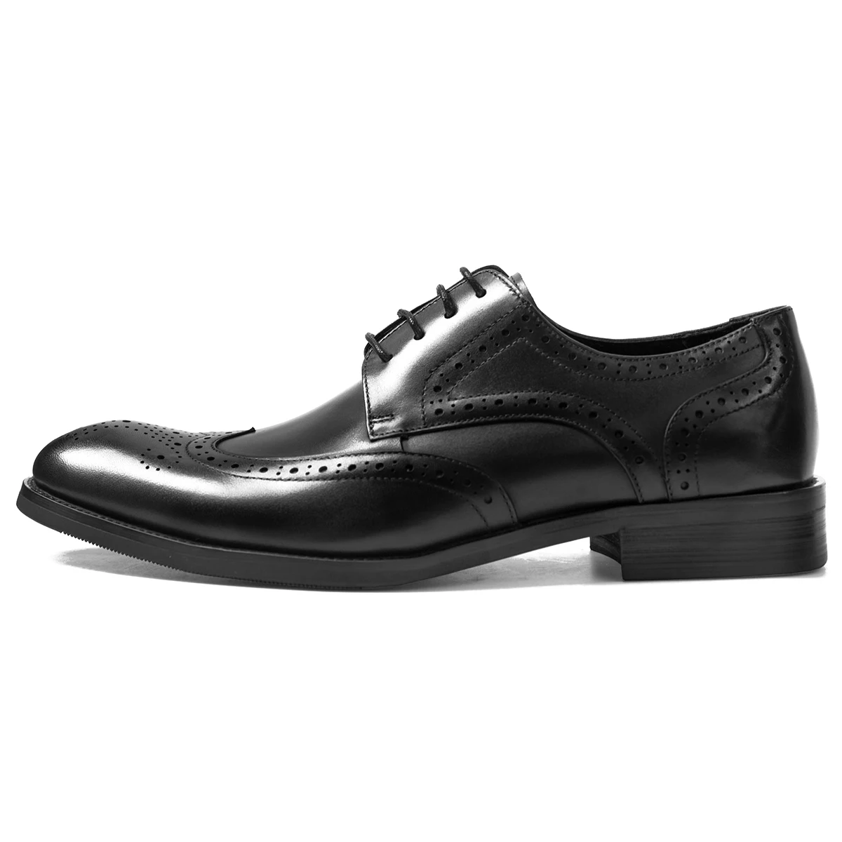 Hanmce Shoes For Men With Free Shipping Multi-color Fashion Breathable Leather Businese Wedding Brogue Shoes