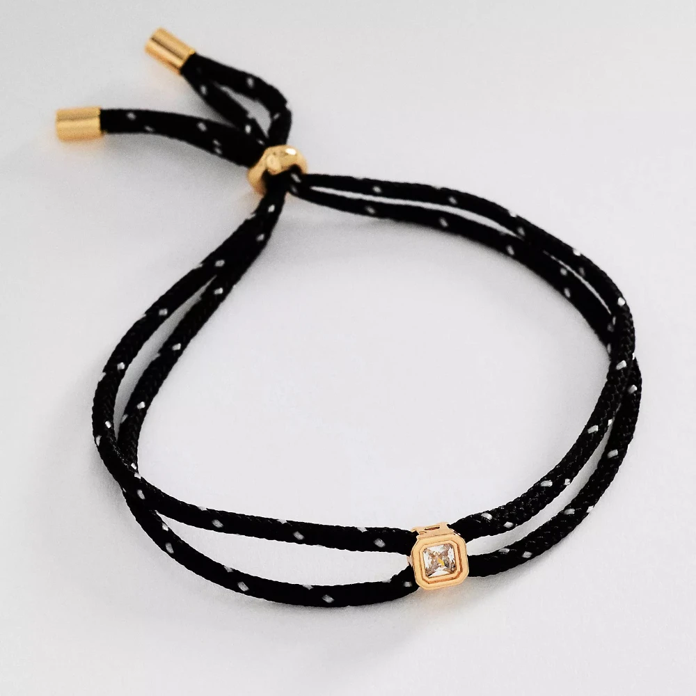 Neue Nischen-Mode Exquisite Doppelseil-Geknotete Zirkon-Style DIY Halskette Armband Schmuck – Detail 5