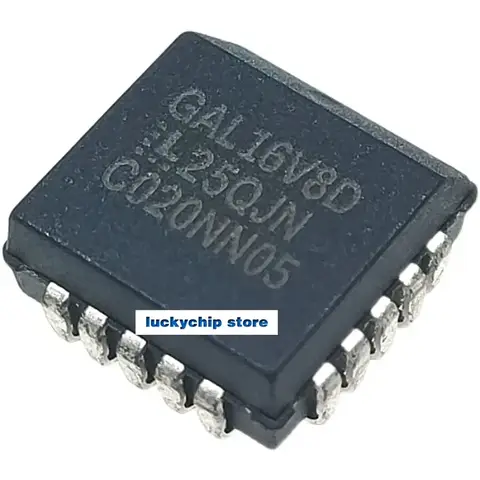5pcs Brand new original GAL16V8D-25QJN GAL16V8 package PLC C20 programmable logic device