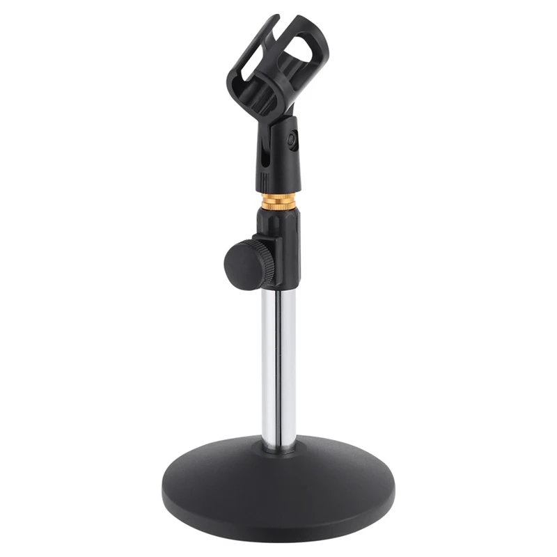 Desk Microphone Holder For Microphone Stand Metal Base Desktop Bracket For Home Live Broadcast Online Conference