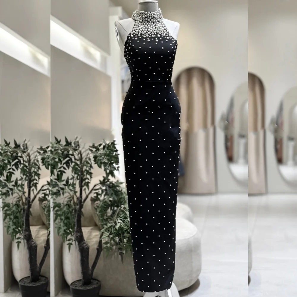 

Изысканные платья Charmeuse Pearl на заказ, прямые длинные платья с высоким воротником, доступны размеры в стиле ретро на заказ