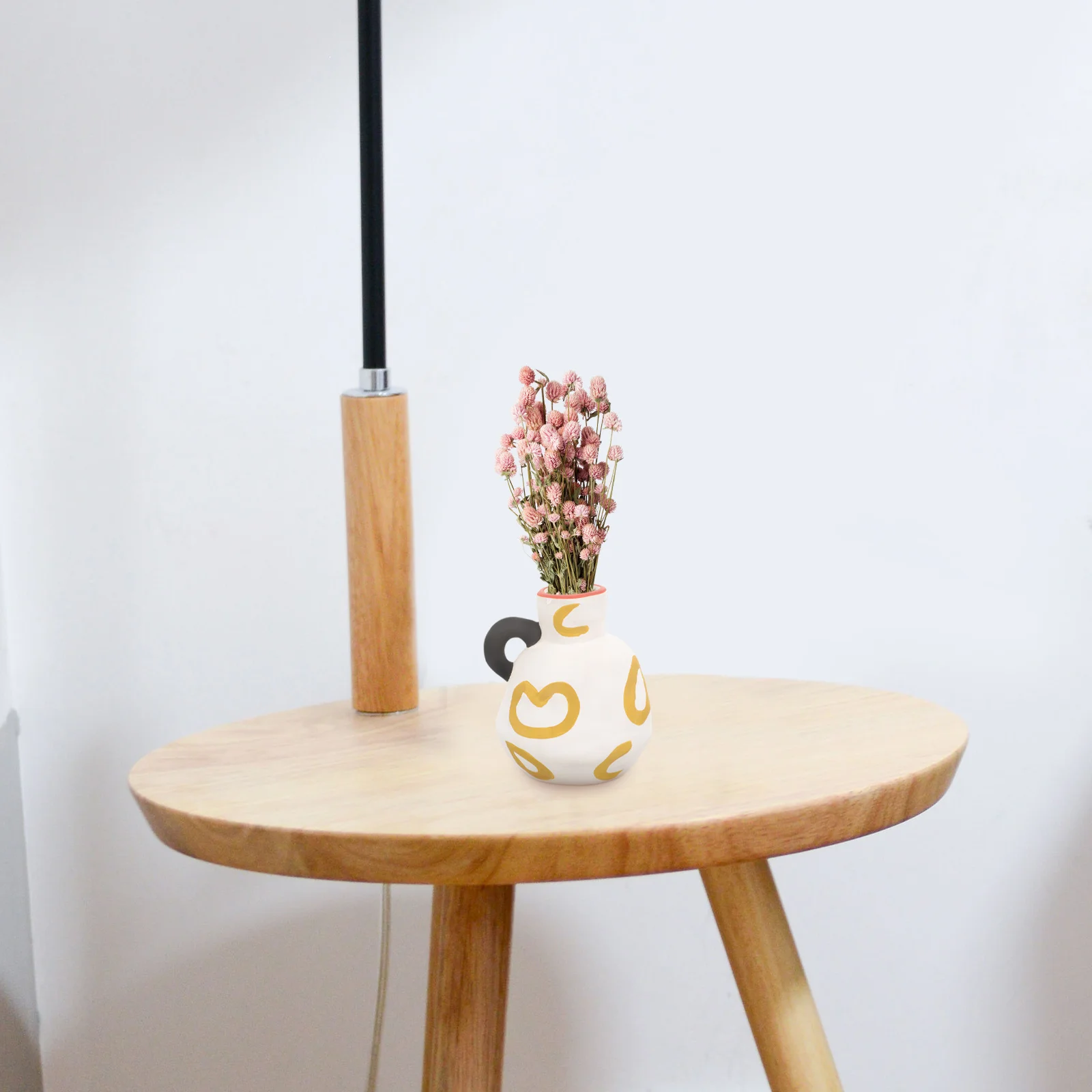 

Ceramic Vase Elegant Design Good Visual Flowers Holder Home Decoration Ceramic Milk Jug Vase Tabletop Decor