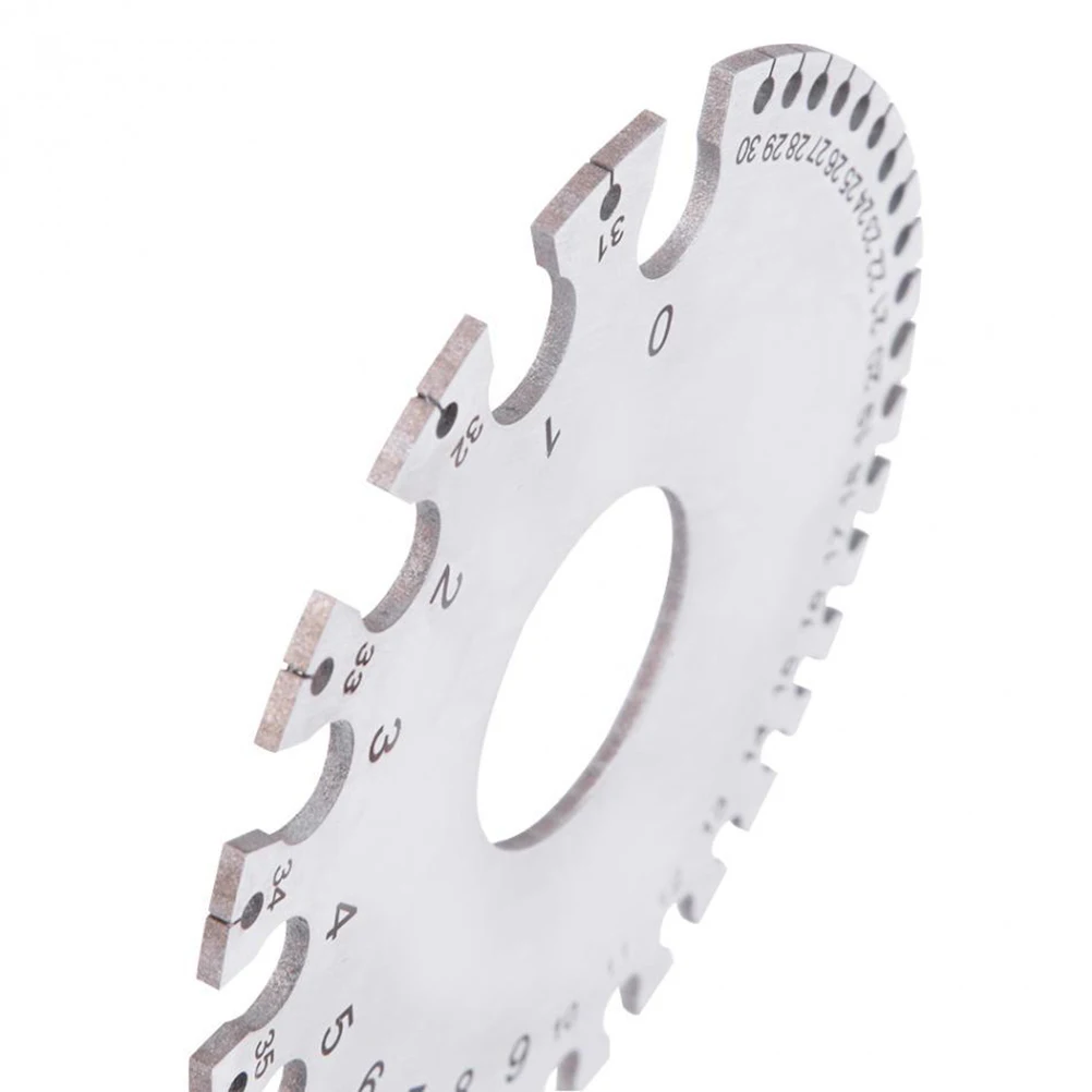 

Silver Round Wire Diameter Gauge Metal Cable Thickness Measuring Tool Clear Scale for Engineers Craft Persons Wire Gauge