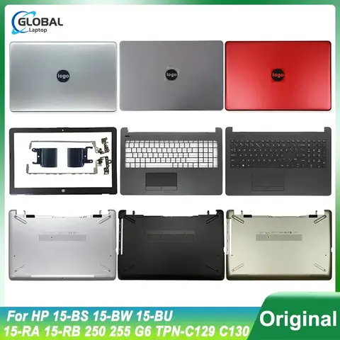 HP 15-BS 15-BW 15-BU 15-RA 15-RB 250 255 G6 TPN-C129 C130 노트북 LCD 뒷면 덮개 전면 베젤 손목 받침대 하단 케이스 경첩의 새로운 기능 Best5