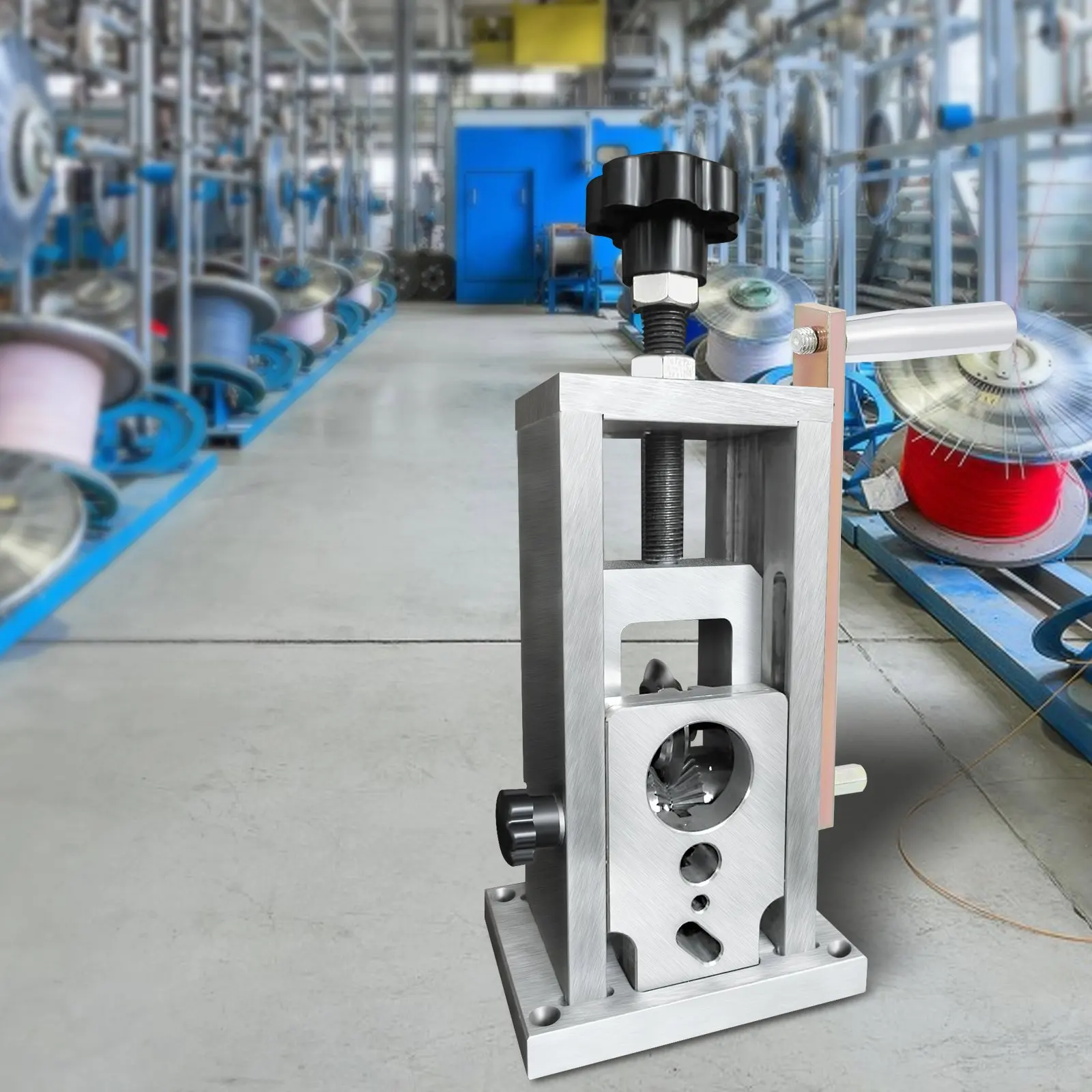 

Wire Stripping Machine, 0.06-1.57 inches Drill Powered, Manual Copper Stripper w Heat Treated Steel Ultra Long Lasting Blade,