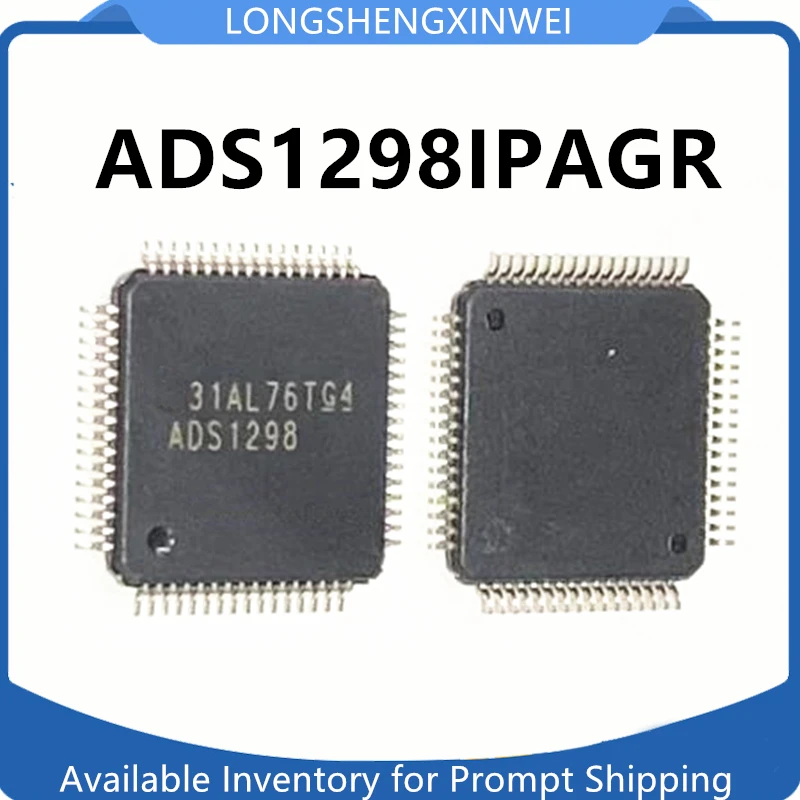 1PCS NEW Original ADS1298IPAGR ADS1298IPAG ADS1298 TQFP64 Analog-to-digital Converter Chip IC in Stock