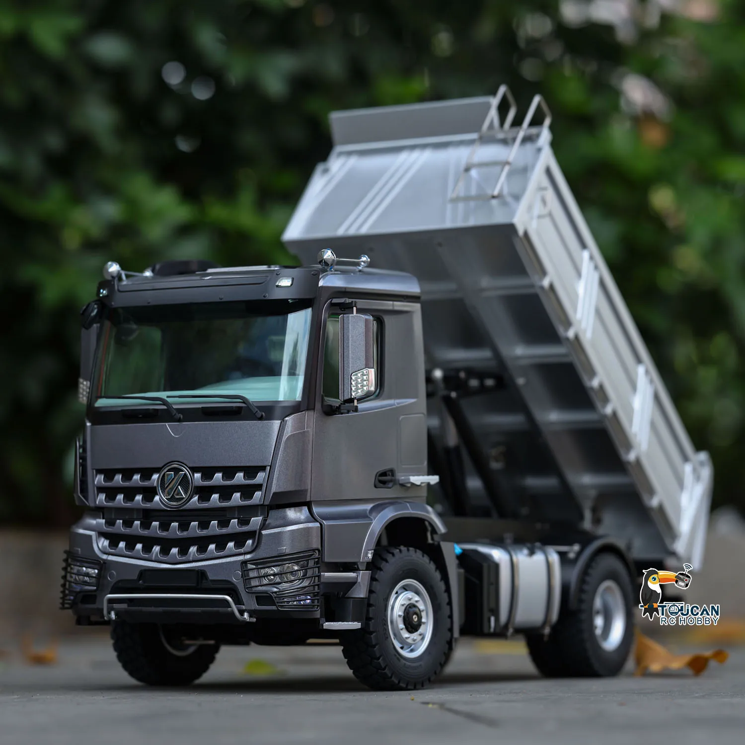 Kabolite 5701 1/14 4x4 Remote Control Tipper Car RTR RC Dump Truck Sound Light System Lead Screw Gifts Toys Model TH24348