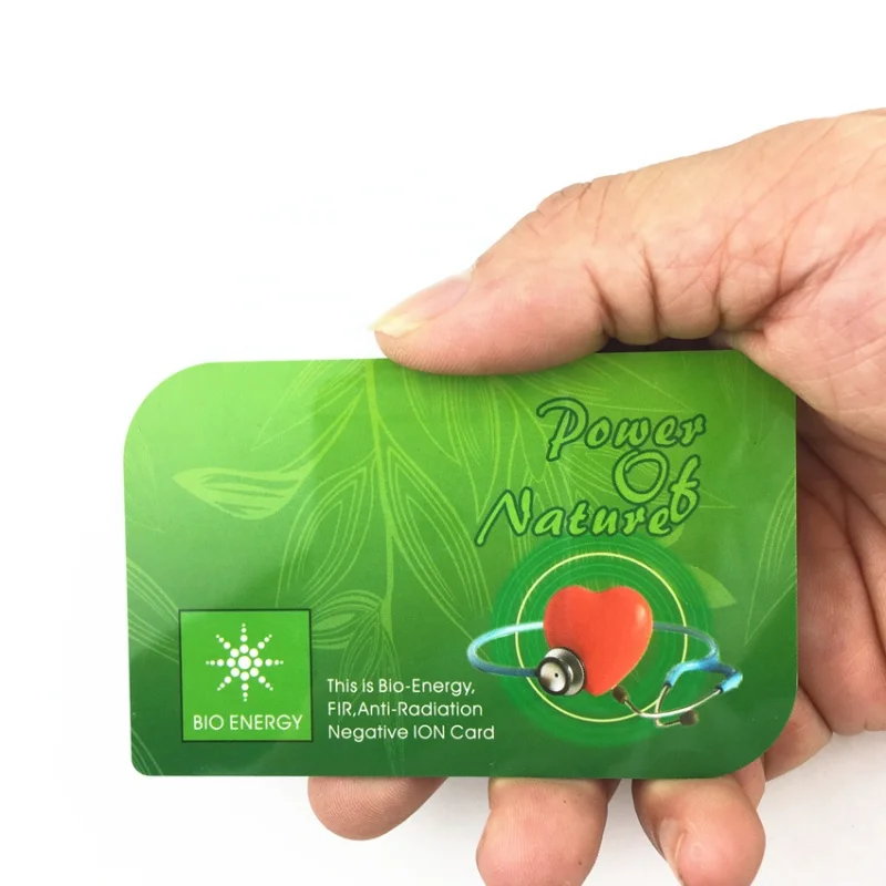 

Custom.CAMAZ Care Terahertz Energy Card Bio Scalar Power Saver Energy Card With Negative Ions