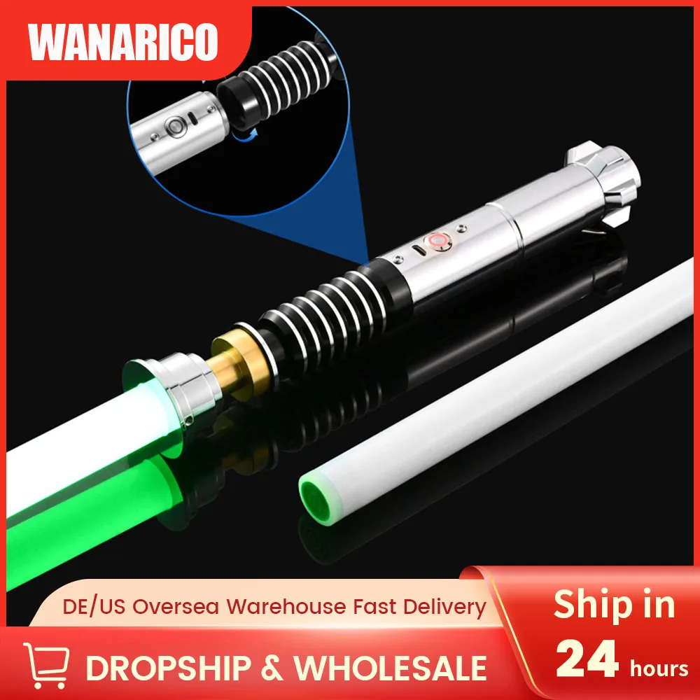 WANARICO Neo-Pixel Luke Lightsaber Skywalker Smoothswing โลหะ Hilt กับ Dueling ใบมีด FOC คอสเพลย์เลเซอร์ดาบของเล่นของขวัญ