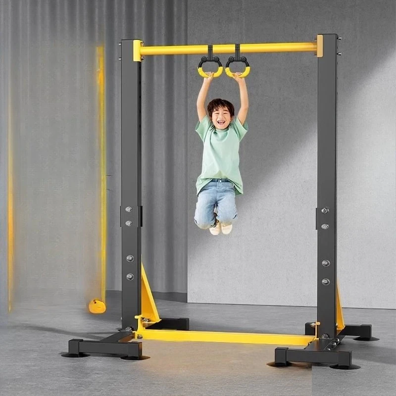 

Indoor pull-up device without punching floor hanging ring