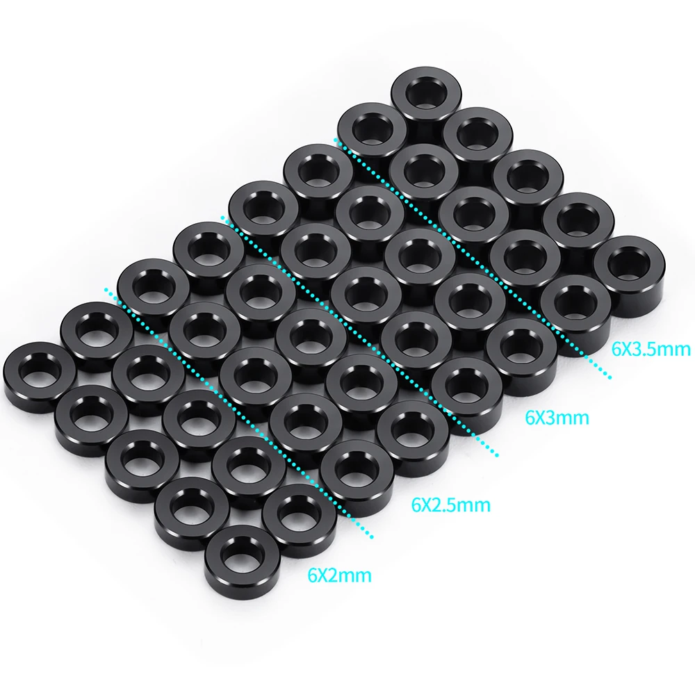 AXSPEED 10PCS Aluminum Alloy Pad Gasket Spacer for Axial SCX10 Pull Rod Links 1/10 RC Crawler Car Upgrade Parts