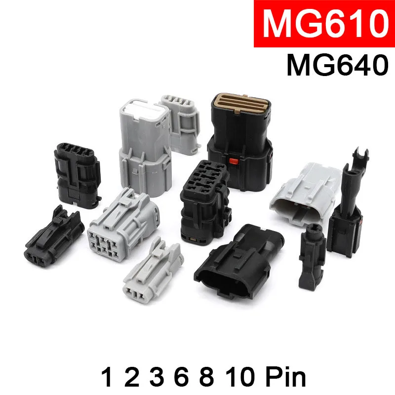 KET Domestic Car Wiring Harness Connector Waterproof Plug MG610278-5 MG610335-4 2Pin MG610320-5 3P 6 holes MG640337-4 1P 2 6 10P