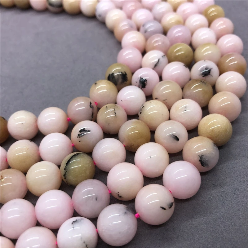 Wholesale Spacer Beads for Bracelet Making Nature Colored Jade beads Round Bead Jewelry Handmade 6/8/10mm