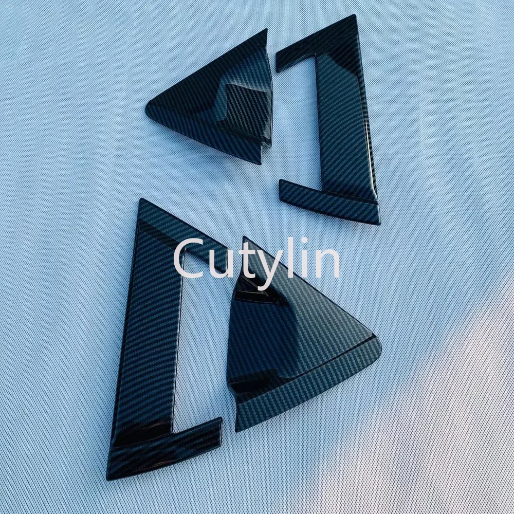 For Honda Vezel HR-V HRV 2021-2024 Chrome Carbon Fiber Rear Door Handle Bowl Protector Frame Sticker Car Styling Accessories