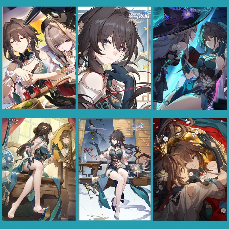 2025 Anime Game Honkai: Star Rail Ruan Mei Poster Decorative Paintings of Student Dormitory Rooms Stick Wall Paper Wall Picture