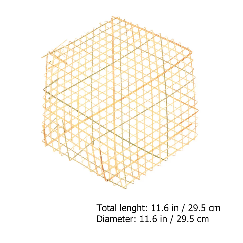 12 قطعة الحصير الخيزران اليدوية الزخرفية الطبخ شبكة طبق حصيرة النفط برهان المقلية حامل الطعام باخرة وسادة المطبخ حصيرة
