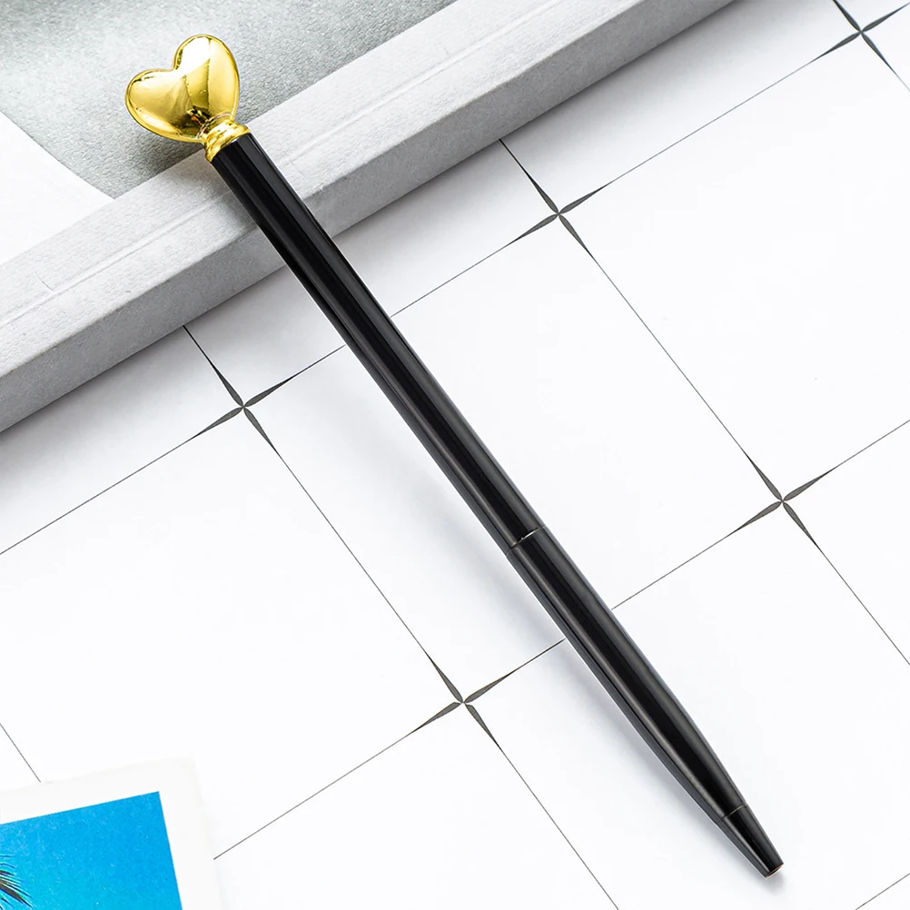 

6 Pcs Ballpoint Pen Heart Shaped Pens Valentine Writing Metal Day Valentine's Multicolor