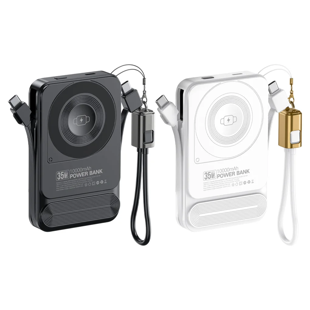 

Wireless Power Bank 10000mAh 35W Fast Charging 4 in 1 Magnetic Charging Powerbank for IPhone 17 16 15 14 13 IWatch Samsung