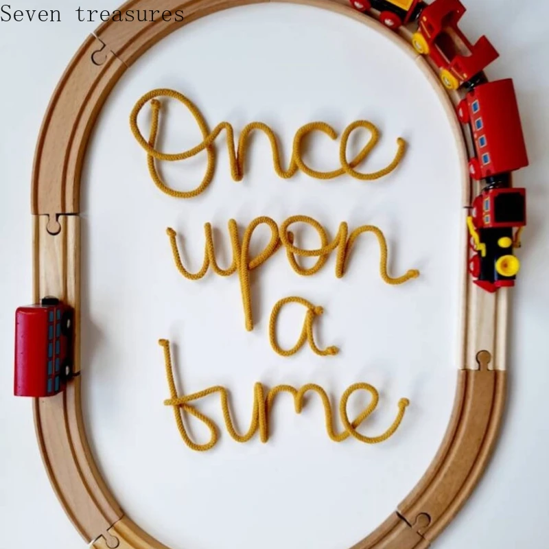 

Personalized custom yarn, name, newborn gift, knitting, handmade production, gift for children, couple, wall decoration