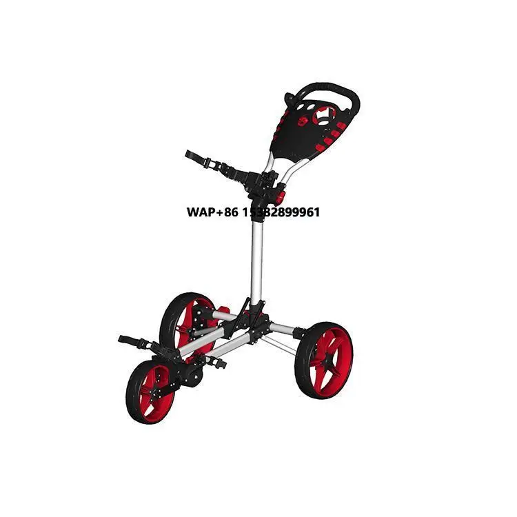 

China Aluminum Frame 3 Wheel Push Golf Trolley