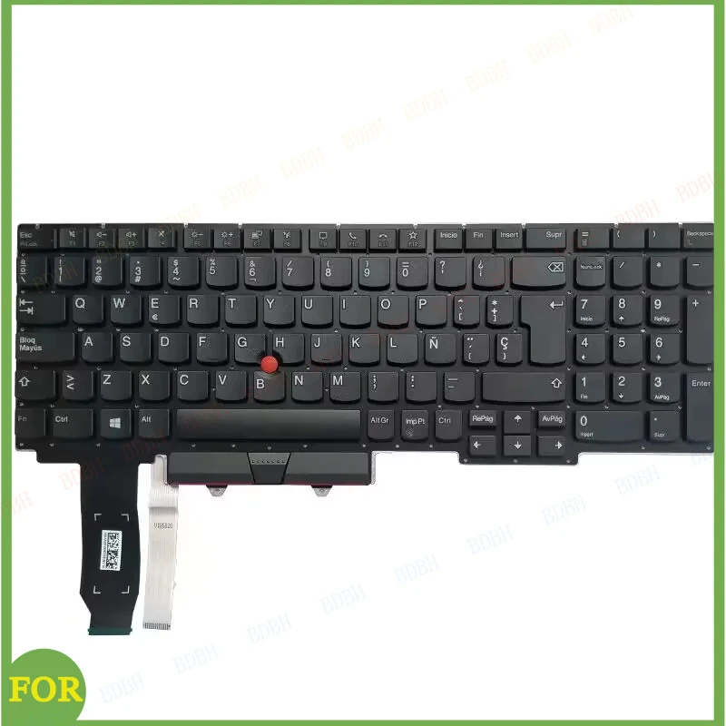 New Latin/Spanish Keyboard For Lenovo Thinkpad E15 Gen 2 3 4 (Type 20T8 20T9 20TD 20TE) Laptop LA/SP Layout With Backlight