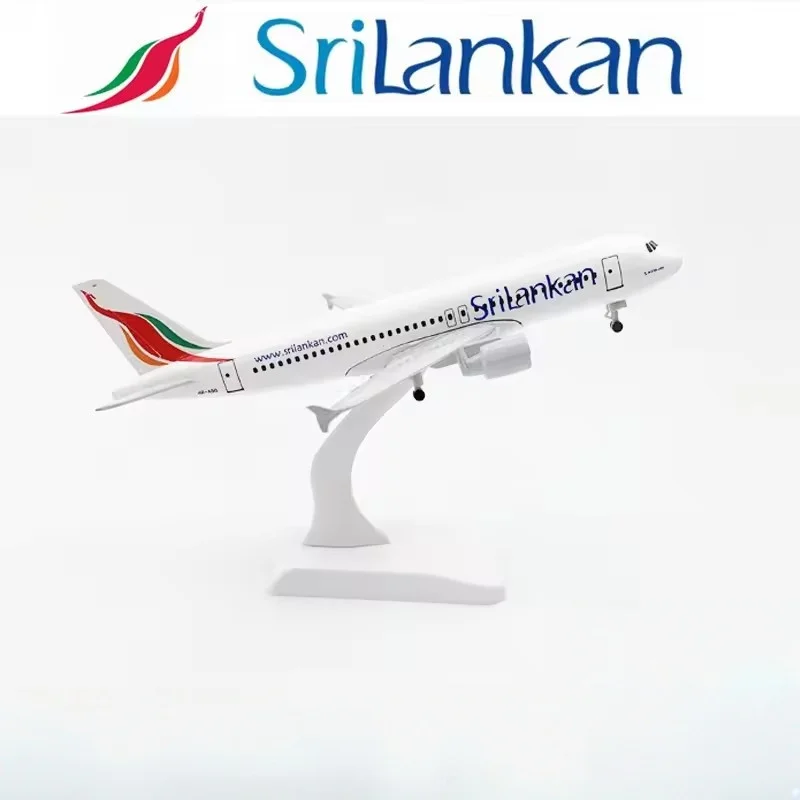 

Модель самолета 20 см, реплика A320 авиакомпании Sri Lankan Airways, из сплава, авиационная имитационная игрушка, подарок для мальчика