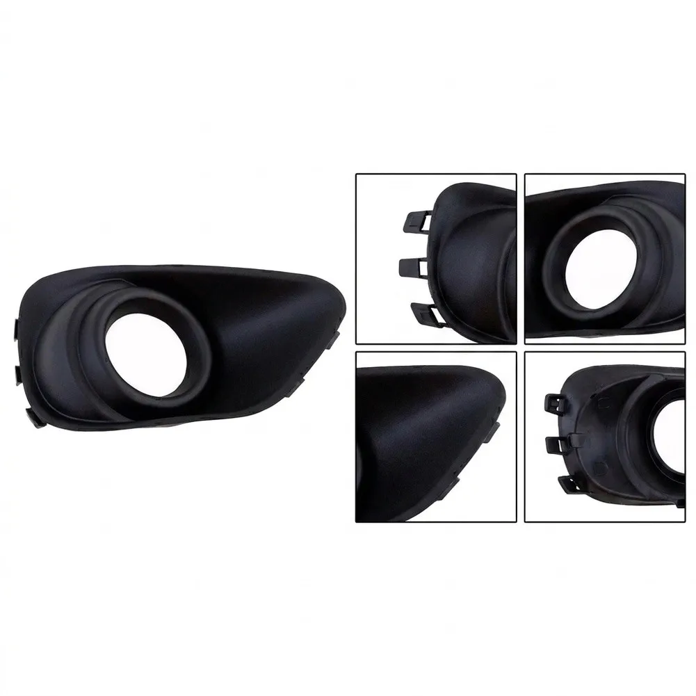 Pair Fog Light Bezel Cover 68109871AA 68109870AA For Jeep For Compass MK49 2011-17 Fog Lamp Frame Trim Direct Replacement Auto E