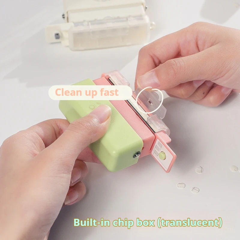 5-Hole Paper Punch Handheld Mini Puncher Portable Support Multiple 20/26/30 Hole Punching 5.5mm Aperture For A4 A5 B5 Notebook