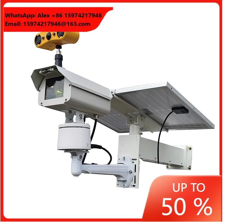 Solar Rechargeable Laser Bird Repeller With Audio Scaring System