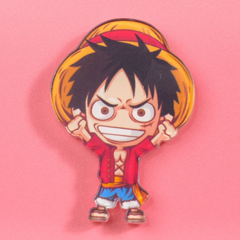 Eendelige Cartoon Badge Chopper Luffy Zolona Beauty Brooch Anime Badge Koelkastmagneet Studentenklasse Badge Verjaardagscadeau