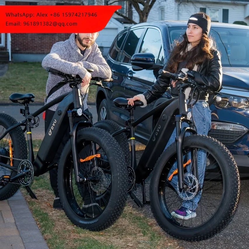 

Электровелосипед DYU King750 с толстыми шинами, электрический велосипед, моторный комплект 750 Вт, электрический чоппер, электрический дорожный горный велосипед